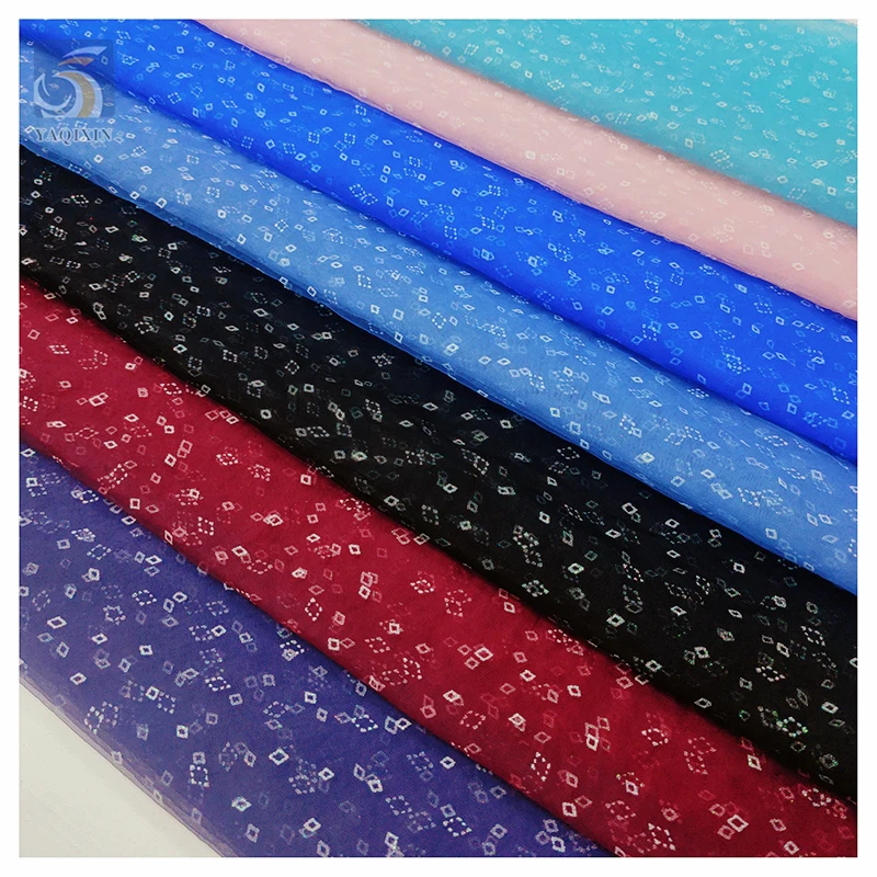 Diamond Shape Design Colorful Glitter Tulle Net Mesh Fabric Wedding Bling Bling Sparkle Bright Drill Tulle Mesh Fabric - 图片 4