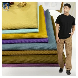 A2181 7S*7S 360gsm 100% Cotton Twill Factory Dyed Workwear Fabric Heavyweight Coarse Card Twill Cotton Fabric