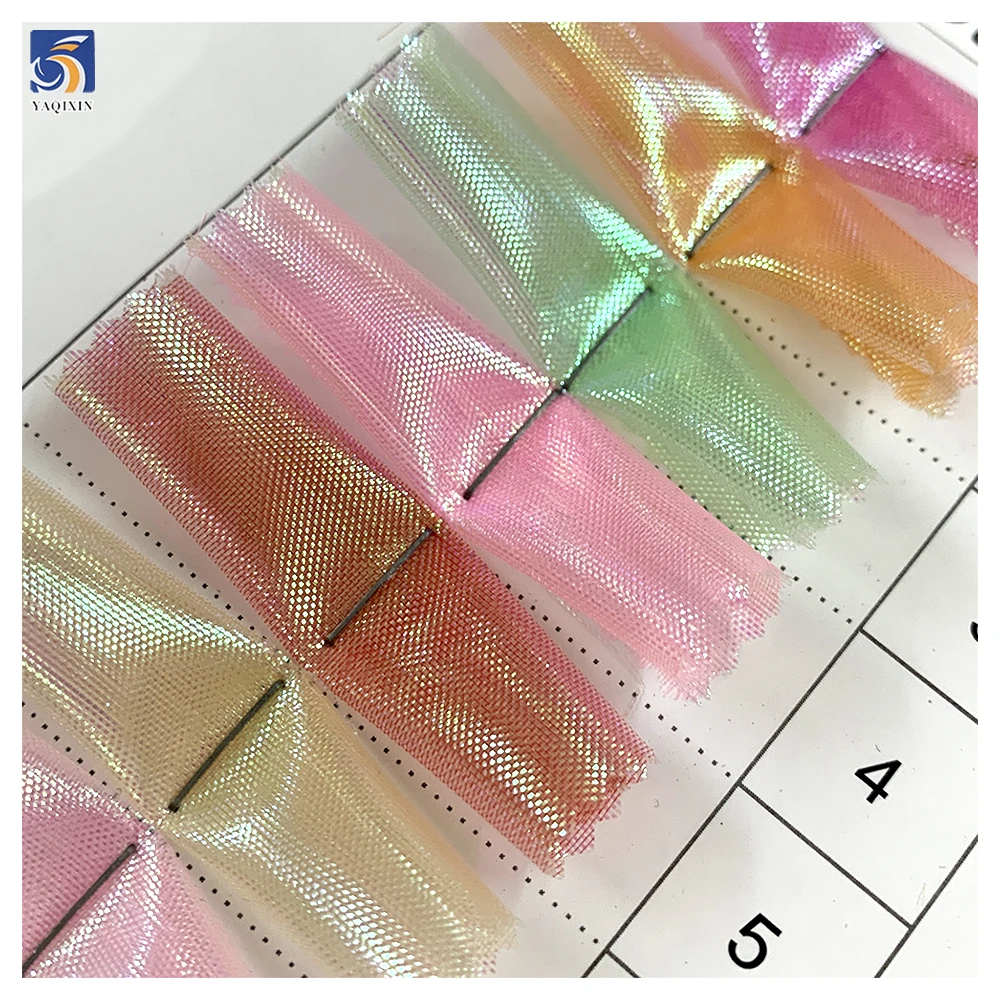 Wholesale Prices Solid Organza Fabric Transparent Glossy Liquid Organza Polyester Fabric for Wedding - 图片 2