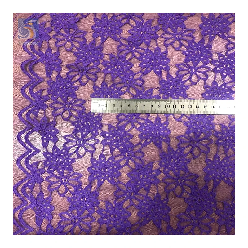 European French Chantilly Lace Fabric Custom Mesh Lace Elastic Dress Chantilly Lace Fabric - 图片 5
