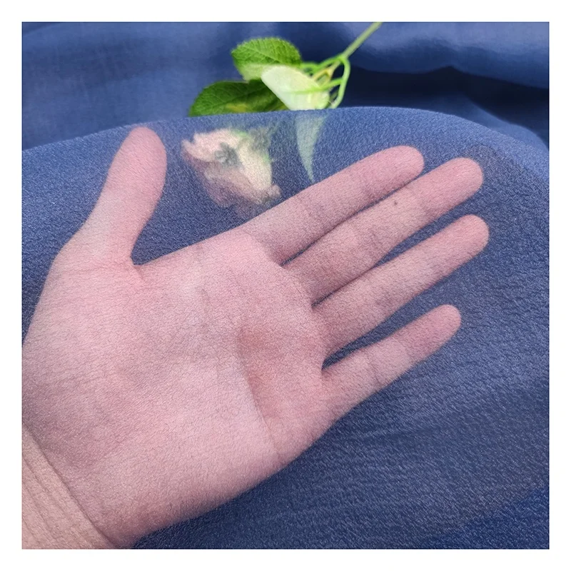 YS-005 Guangzhou Golden Supplier Prices Solid Organza Fabric Moss Crinkle Wrinkle Bubble Seersucker Organza Fabric - 图片 4