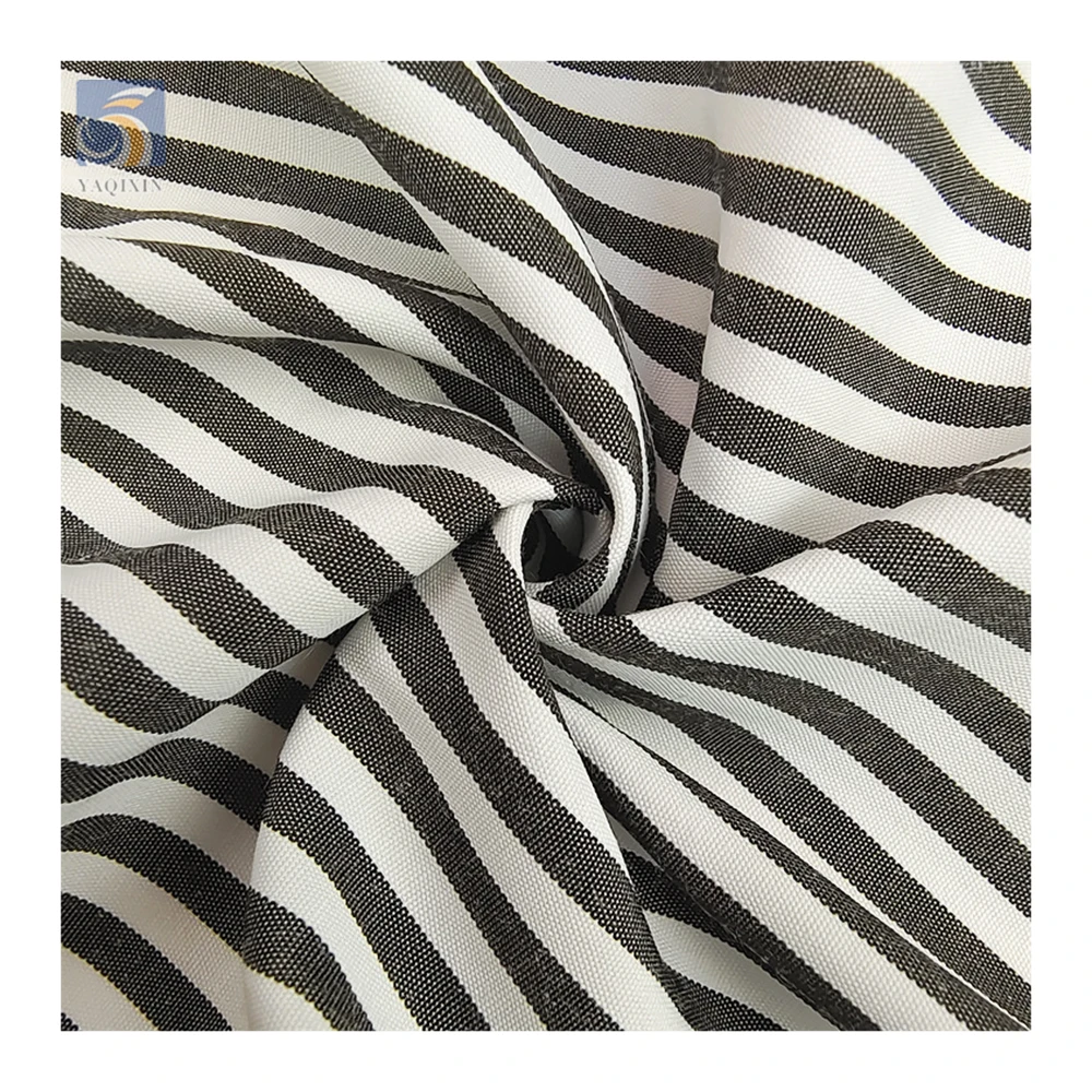 YX2734 Good Quality 110gsm Soft Comfortable 40 Cotton 60 Polyester TC Yarn Dyed Striped Fabric for Shirt/Sheet - 图片 6