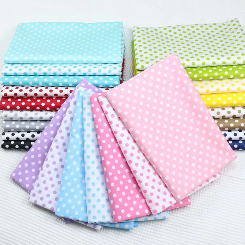 Yaqixin 56-inch cotton twill printed fabric, printed dot dots 8MM/6MM/4MM multi-specification printed fabric