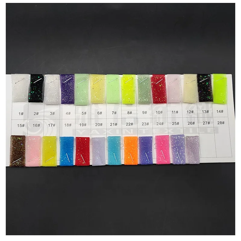 Ready-made Wholesale rainbow Sequins Glitter Dust Tulle Can Be Used for Wedding Dresses and DIY Decorations - 图片 5