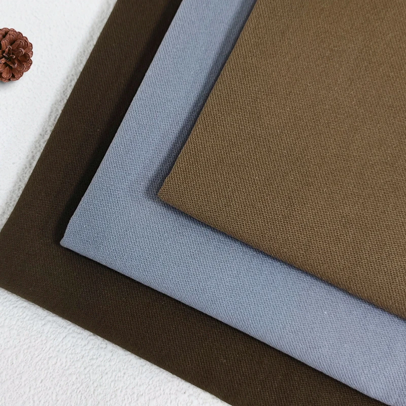 A2269 Good Quality 280gsm Extra Thick Woven Double Twill 100% Cotton Fabric Washed Cotton Fabric - 图片 3