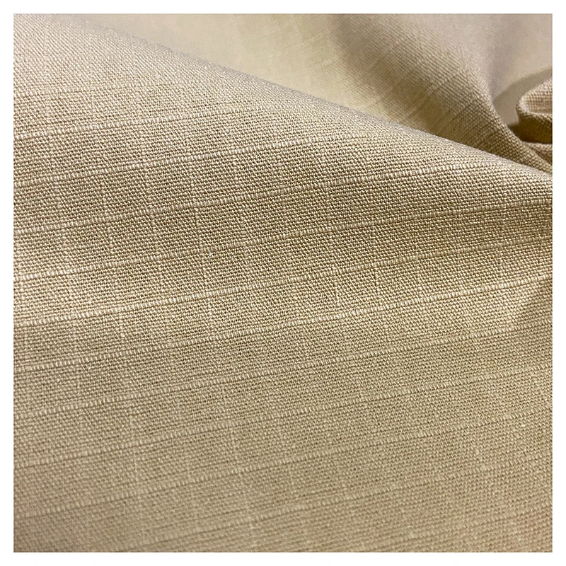 Summer New 200gsm Dyed Sand Washed Cotton Bead Canvas Fabric for Sales Men Casual Windbreaker Shorts Fabric - 图片 2