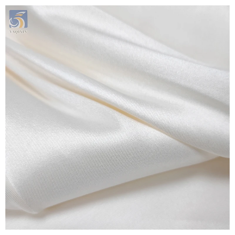 XS280 YAQIXIN 100% Polyester Satin Fabric 2-Way Stretch Mikado ELLEN Fabric for Wedding Dresses and Evening Gowns - 图片 4