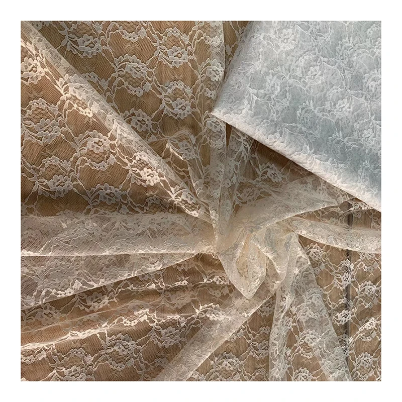 LST008 Factory Online Wholesale Beautiful Swiss Lace Fabric for Underwear/Clothing/Dress - 图片 5