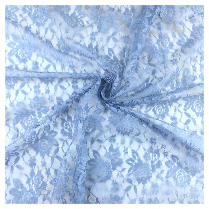 2025 New Lace Fabrics and Textiles 100 Polyester Jacquard Chantilly Lace Fabric African Rose Floral Mesh Lace Fabric - 图片 5