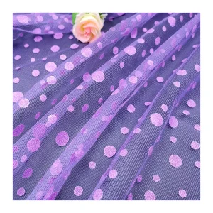 SG25 American Hot Selling Polka Dot Glitter Tulle Fabric Wedding Party Dress Sparkle Tulle
