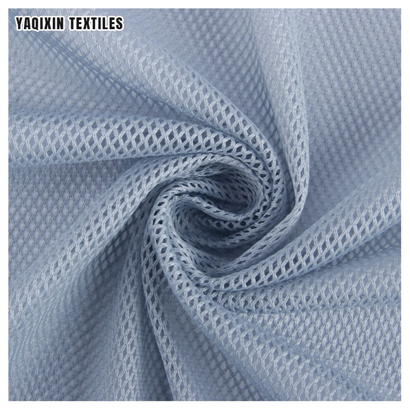 75D Square Rhombus Mesh Fabric 2X2 Low Elastic 100% Polyester Lining Beach Pants Lining Clothing Warp Knitted Mesh Fabric - 图片 5