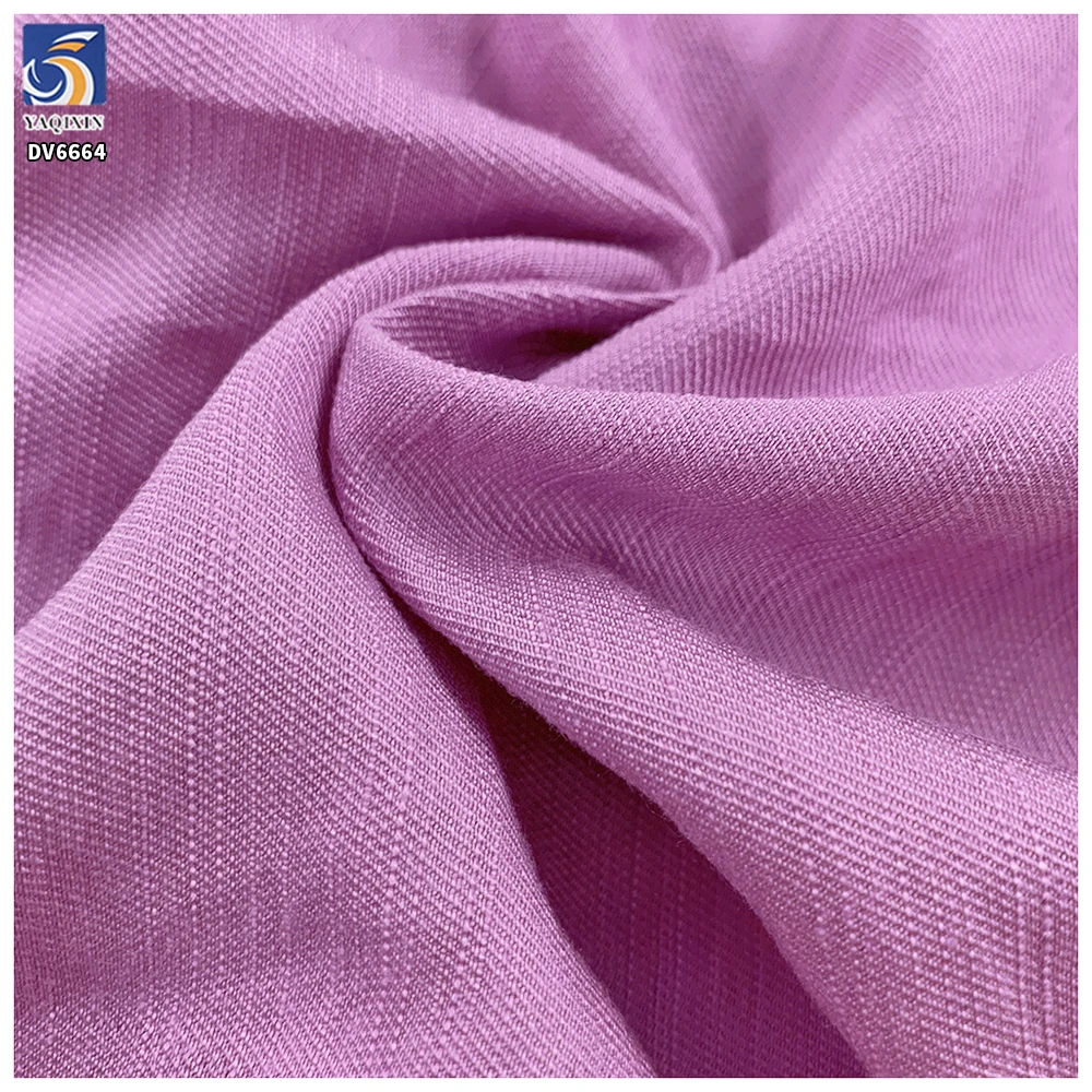 DV-6664 100gsm Silky Touch 85% Rayon 15% Polyester Blend Dress Fabric Soft Drape Airy Comfort Chiffon Clothing Fabric - 图片 4