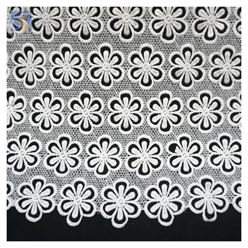 Guangzhou Wholesale Price Reasonable Price Latest African Water Soluble Polyester Lace Fabric for Nigerian Bridal