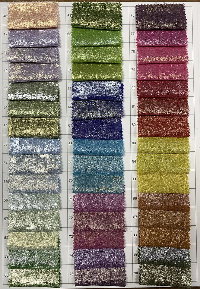 Wholesale Beach Underwear Fabric Chiffon Velvet Fabric Gold and Silver Film Printed Fabric Suitable for Women's Dresses - 图片 4