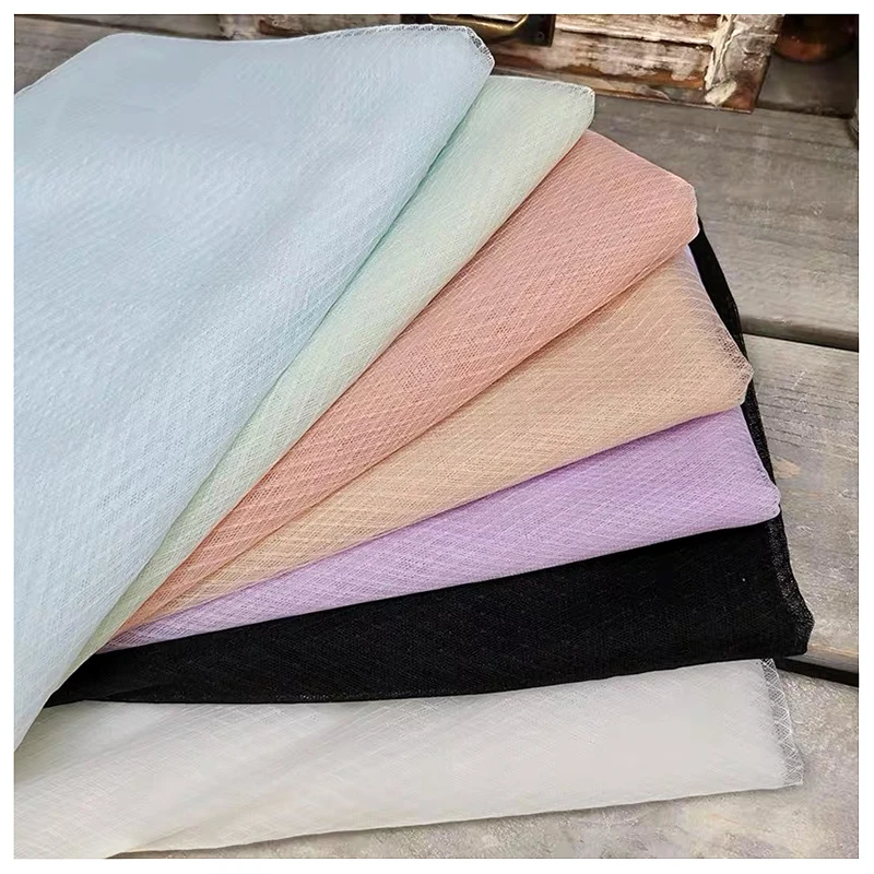 THM009 China Manufacturer Cheapest Wedding Fabric Bridal Knit Jacquard Polyester Golden Glitter Tulle Mesh Fabric - 图片 3
