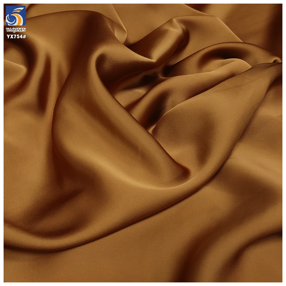 YX754 2025 Spring New Fabrics 180gsm Soft and Silky 100 Polyester Double-Faced Satin Satin Fabric for Woman Dresses - 图片 5