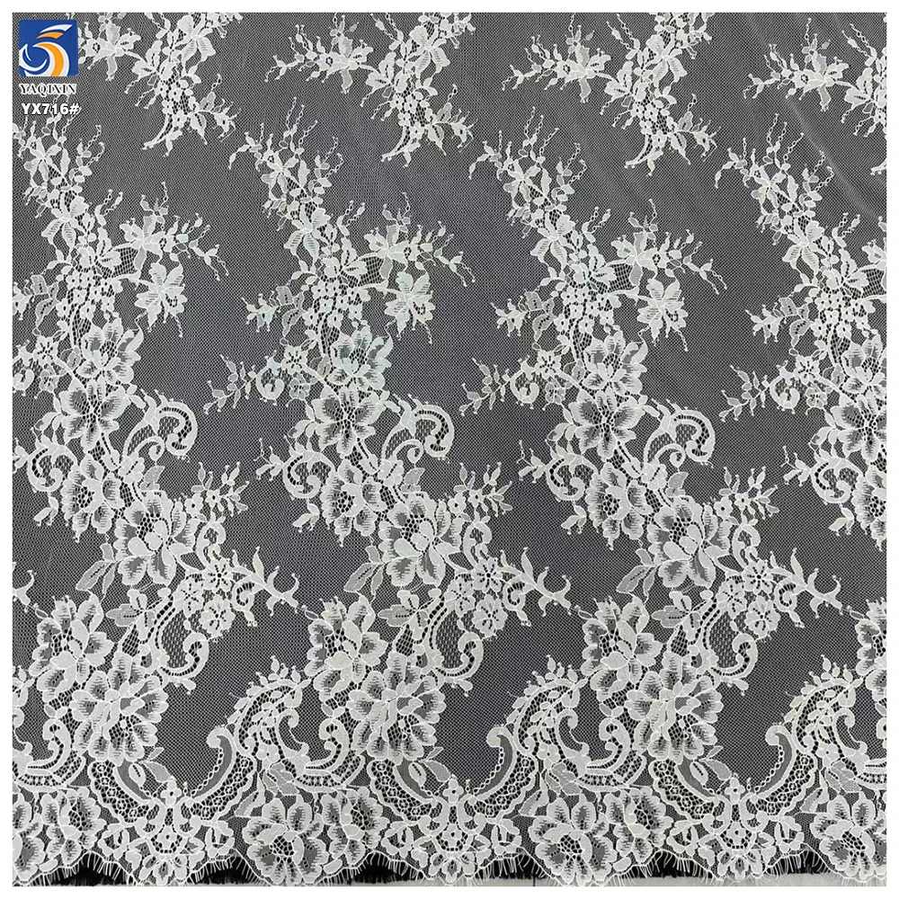 YX716 High-Quality 150CM*300CM Handmade Lace Eyelashes Fabric - Natural Look, Lightweight,Soft, Comfortable - 图片 6