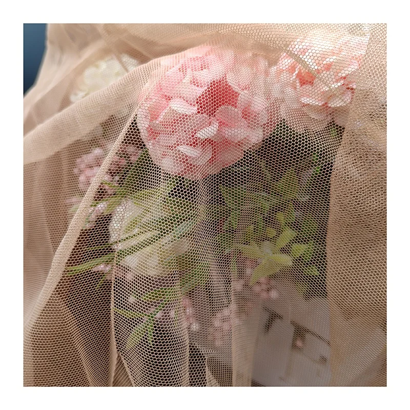 YS-009 60A Super Soft Nylon Tulle Mesh Fabric Bridal Wedding Tulle Dress Fabric 155cm - 图片 3