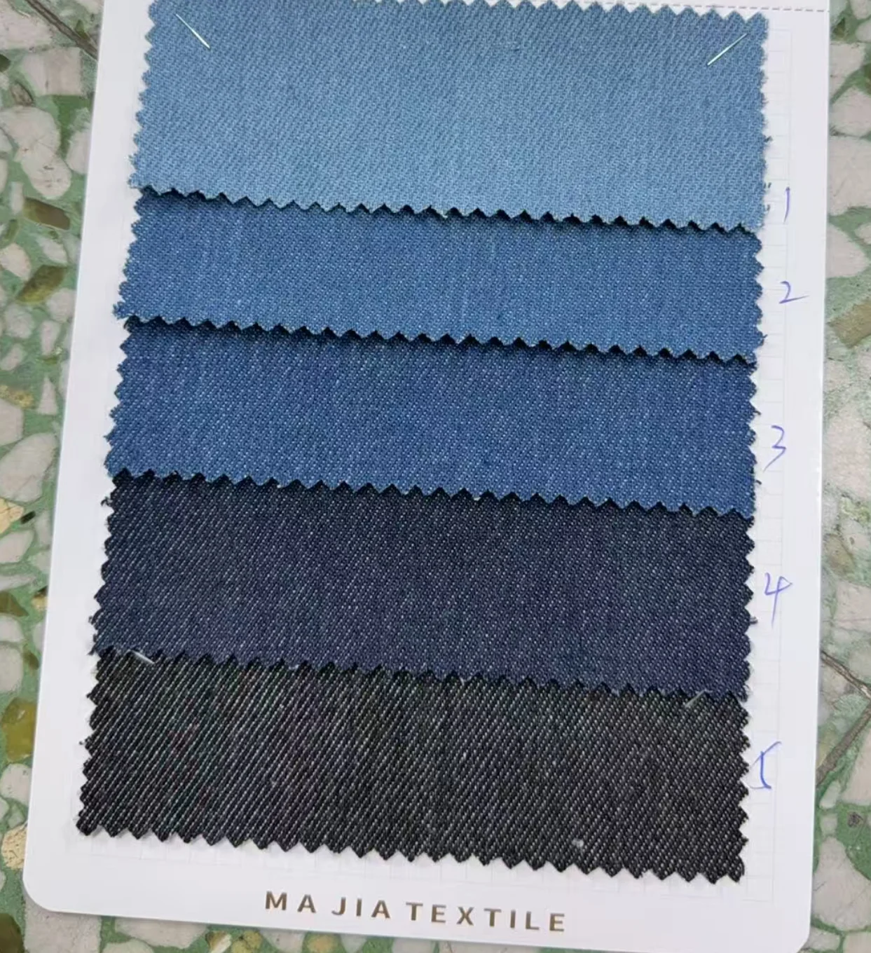 Dark Blue Color Japanese Selvedge Raw Denim Fabric Wholesale Heavyweight Polyester Cotton Denim Fabric 370g - 图片 2