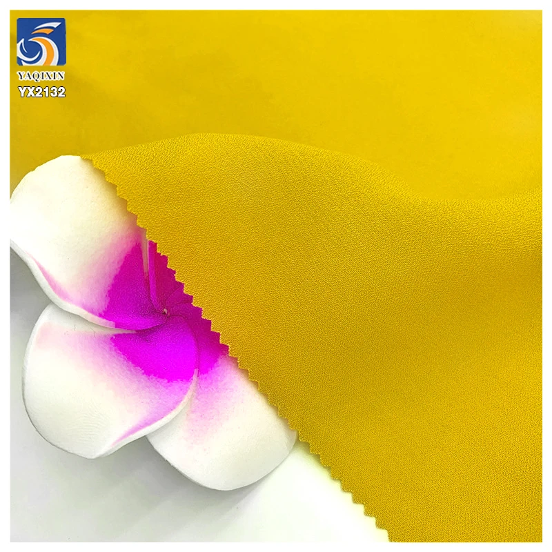 YX2132 New 120gsm Polyester Bubble Chiffon Korean Moss Crepe Fabric Hijab Dress Dubai Chiffon Fabric - 图片 5