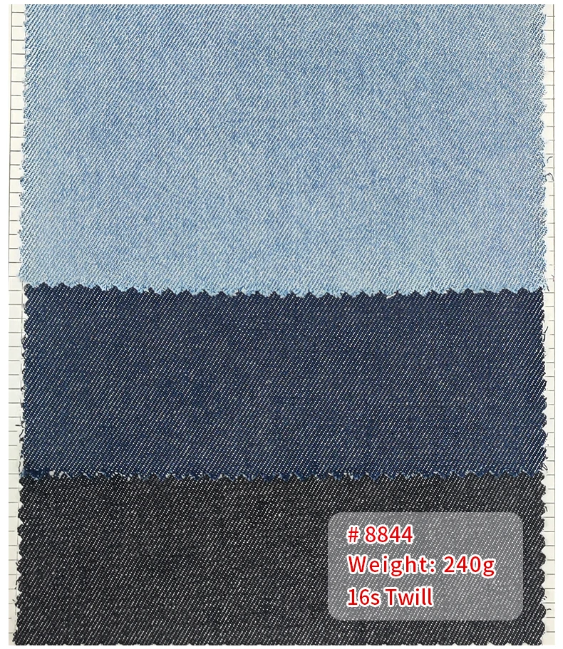Chinese Manufacturers Custom Material Color Denim Fabric Price Per Meter Pure Cotton Twill Denim Fabric - 图片 3