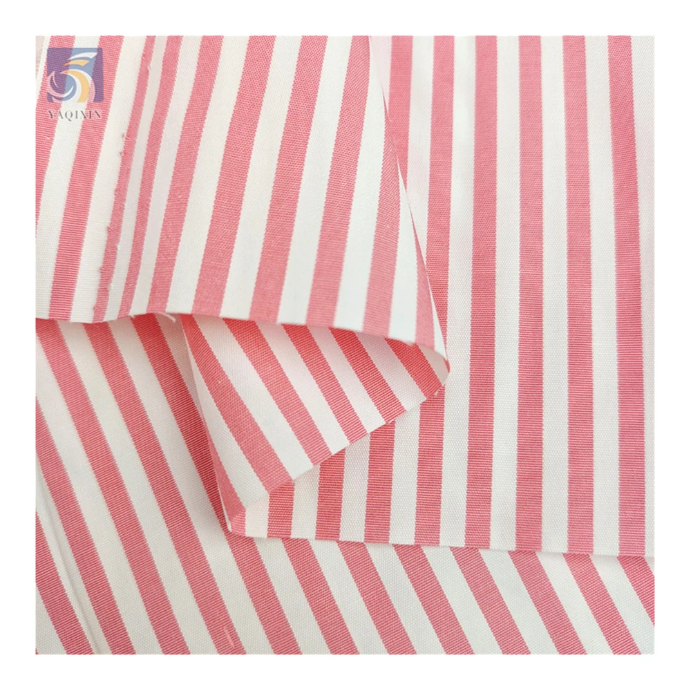 YX2734 Good Quality 110gsm Soft Comfortable 40 Cotton 60 Polyester TC Yarn Dyed Striped Fabric for Shirt/Sheet - 图片 4