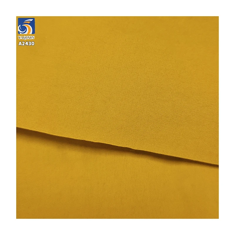 A2430 160g/m² 65% Cotton 35% Nylon Blended Thickened Plain Poplin Fabrics 50s Windbreaker Shorts Poplin Cotton Fabric - 图片 4