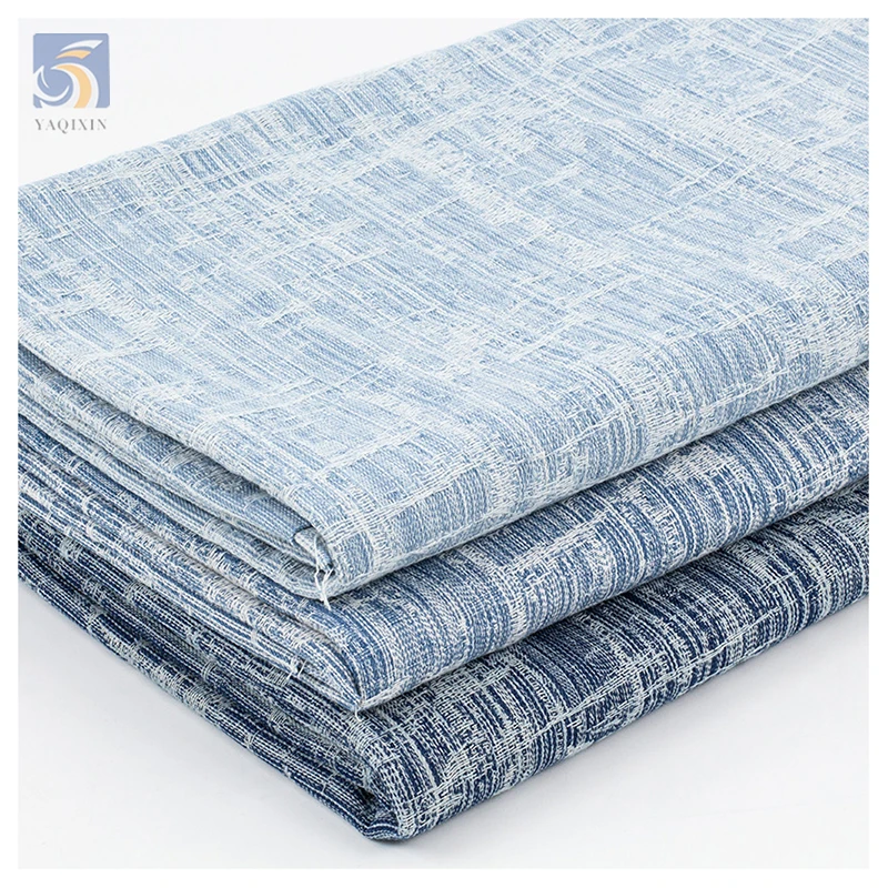 YX2423 Wholesale Cotton Polyester Denim Fabrics Jean Jacket Skirts Washed Jacquard Japanese Denim Fabric - 图片 3