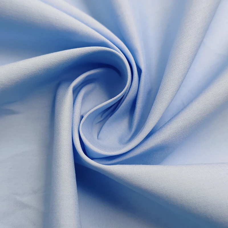 High Quality 95gsm Plain Weave Australian Combed Cotton Fabric for Women's Shirt Fabric with High Color Fastness - 图片 5