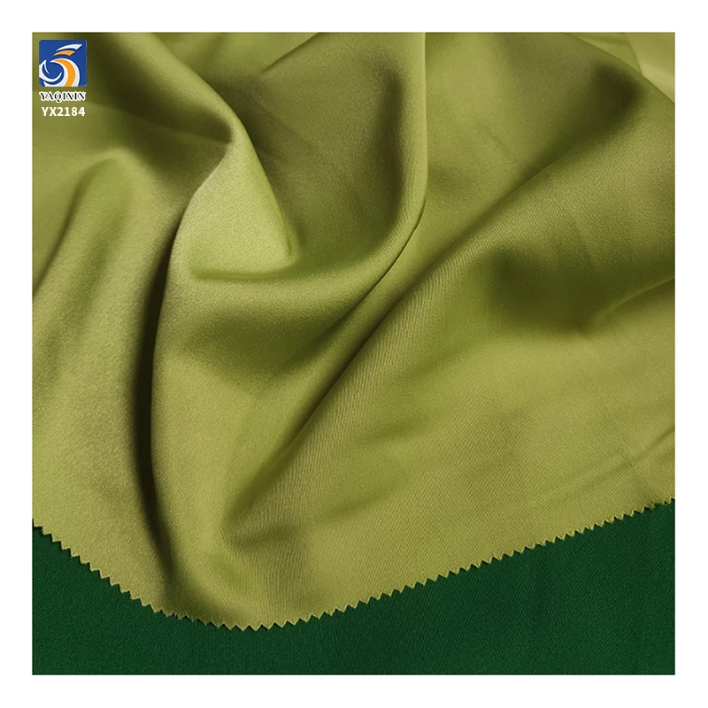 2025 Factory Supply Polyester 170gsm Cationic Faux Acetate Smooth Hand Satin Matte Camisole Dress Fabric - 图片 5