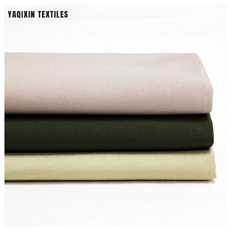 A2206 300gsm Heavyweight Thickened 16*10 100% Cotton Washed 1/3 Twill Fabric Super Soft Cotton Fabric - 图片 4