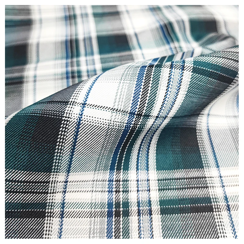 Hot 200-220gsm Japanese JK Check School Uniform Material Fabric Polyester Dress Shirting Fabric Woven Yarn Dyed Fabric - 图片 4
