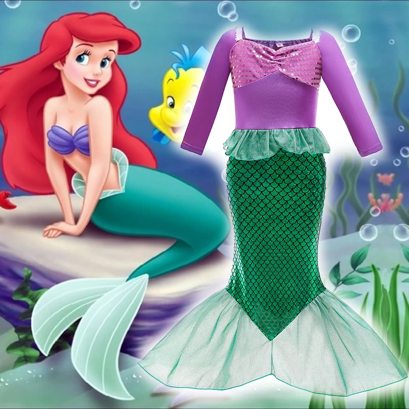 Foil Printed Glitter Fish Scale Pattern Stage Dress Shiny Stretch Fabric Novel Design Mermaid for Child Custom Spandex Fabric - 图片 3