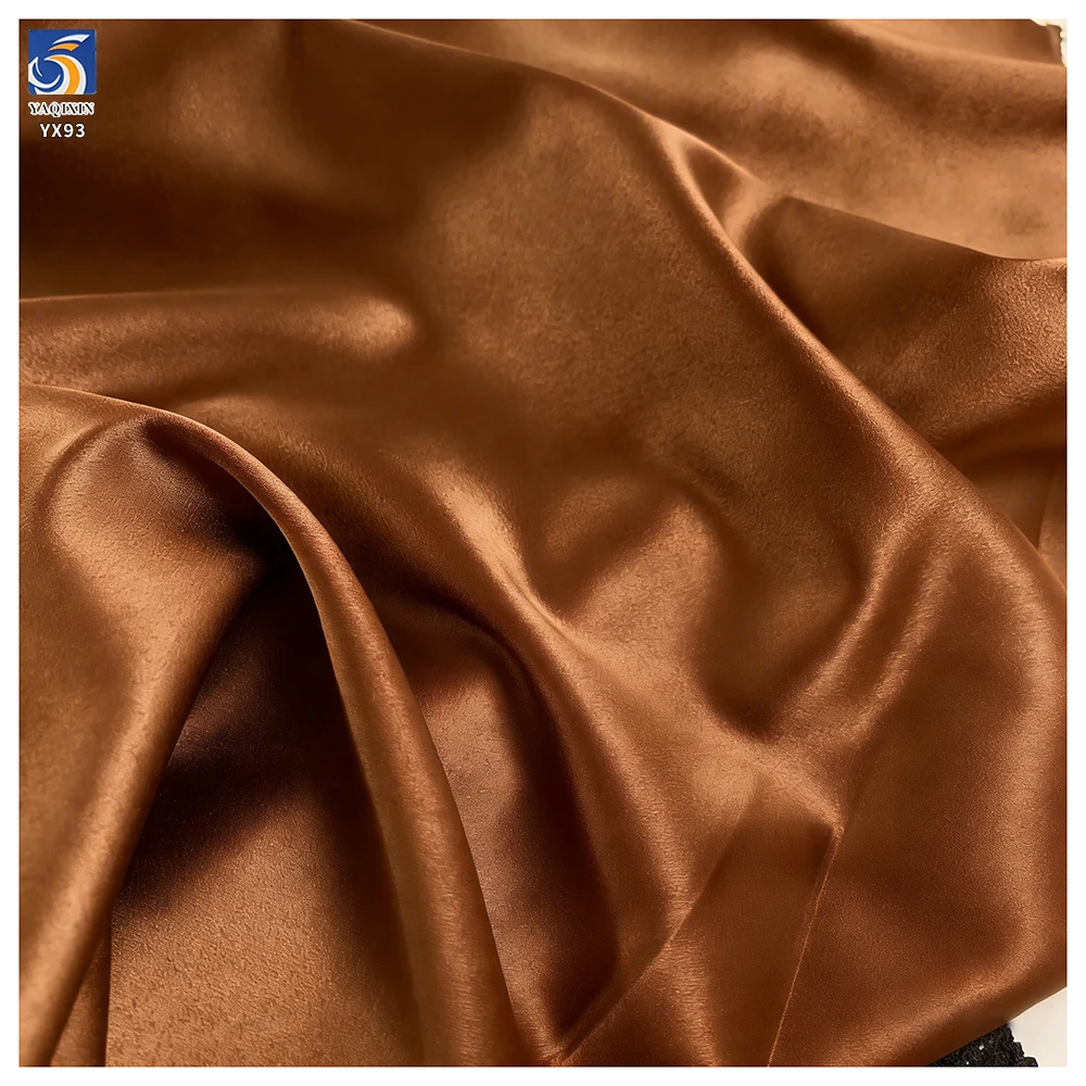 China Paradise Satin Fabric Manufacturer 85gsm Gem Blue Light Polyester Dull Face Paradise Satin Fabric 1 Yard - 图片 5