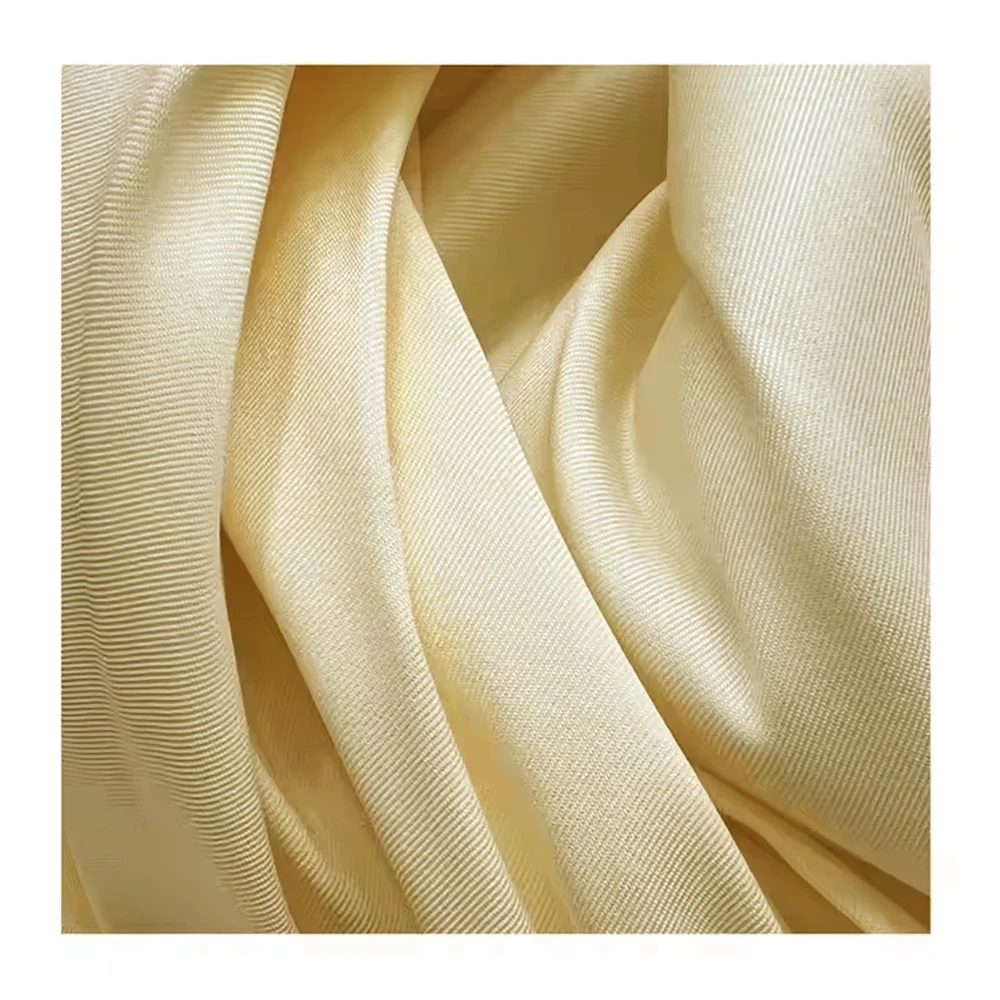 XS280 YAQIXIN 100% Polyester Satin Fabric 2-Way Stretch Mikado ELLEN Fabric for Wedding Dresses and Evening Gowns - 图片 3