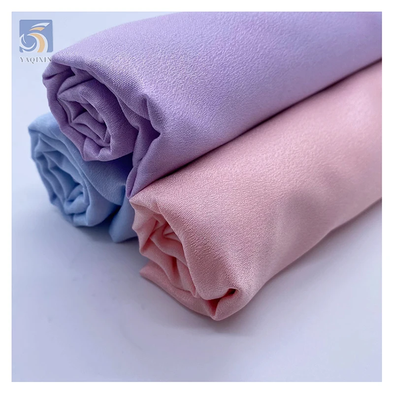 Zhongda Market Polyester Spandex Stretch Moss Crepe Abaya Fabric Shiny Polyester Crinkle Crepe Chiffon Fabric - 图片 2