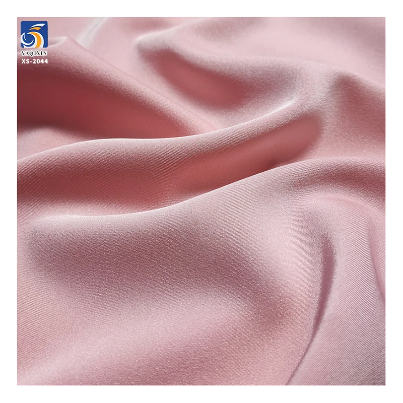 Wholesale Elasticity Woven Spandex Solid Color Super Soft French Korean Vietnam Silk Italian Satin for Women Dresses Fabric - 图片 6