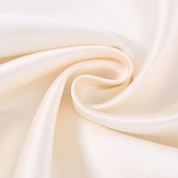 YX41 New Design 220gsm 150D Soft Hand Feel Smooth Touching Elastic Fabric Acetate Duches Satin Fabric for Clothing - 图片 6