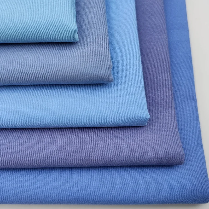 A2173 150gsm Hot Tranquil Blue Workwear Uniform Cotton Fabric Premium Men Woven Carhart 100% Cotton Twill Fabric - 图片 5