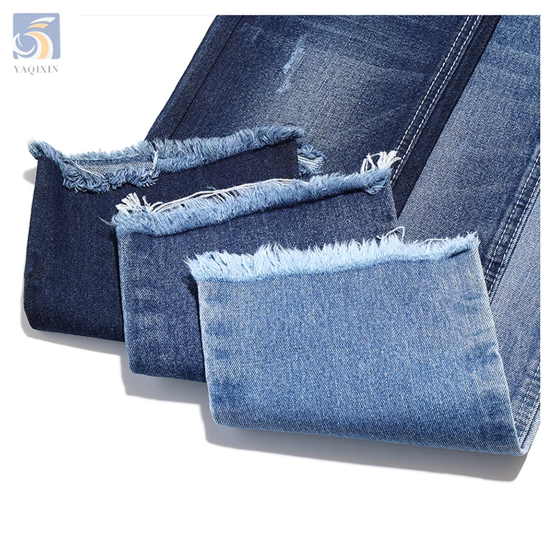 Dark Blue Color Japanese Selvedge Raw Denim Fabric Wholesale Heavyweight Polyester Cotton Denim Fabric 370g - 图片 5