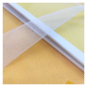Firm Stiff Feel Tulle 40A 100% Polyester Mesh Fabric for Wedding Dress