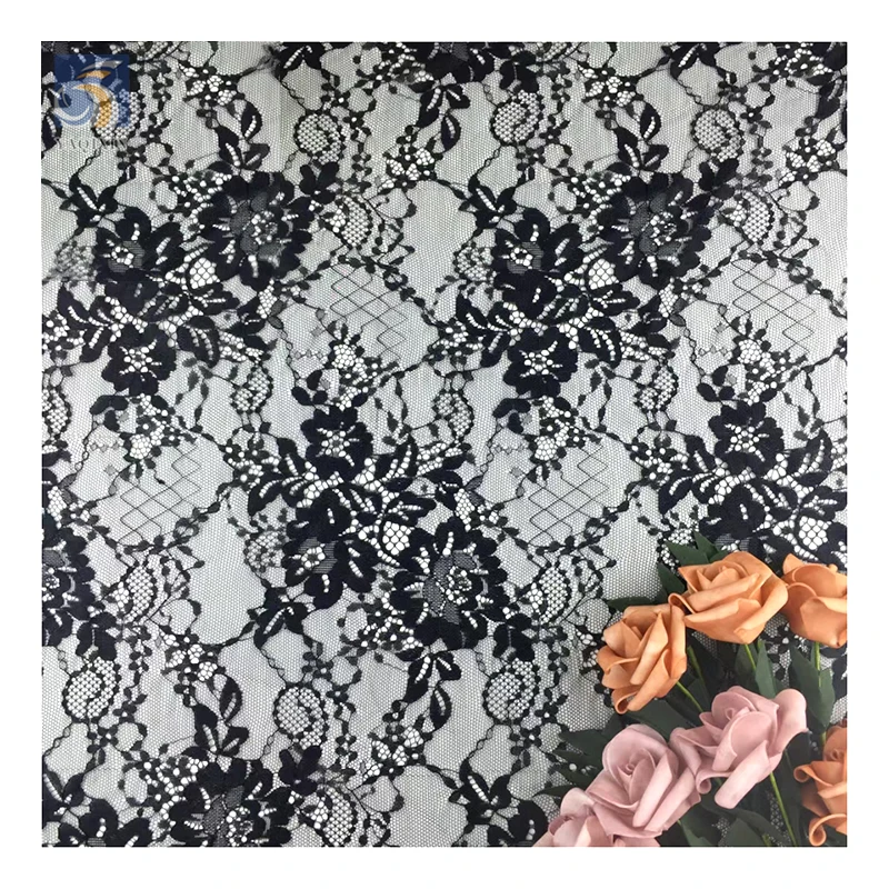 YX2600 Personalized Wholesale Price Chantilly Lace Fabric Eyelash Woman Red Lace Dress Fashion Lace Fabric - 图片 5