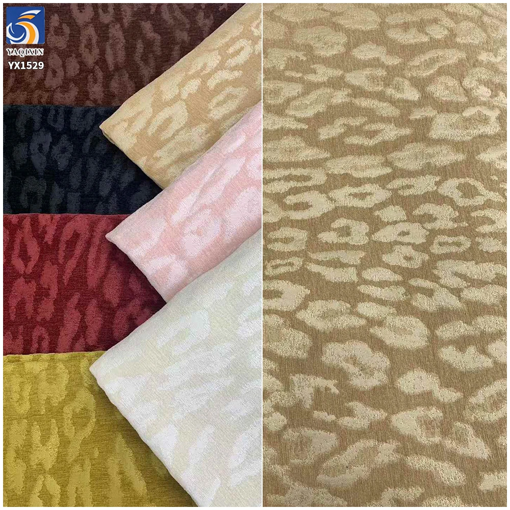 YX1529 Fashion Animal Pattern Chenille Textured Jacquard Brocade Fabric for Dress - 图片 4
