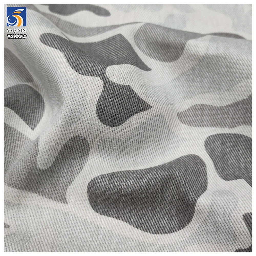 YX685 Heavyweight 360gsm 100% Cotton Twill Camouflage Fabric 7*7 Reactive Printing Fabric Custom Camouflage Fabric - 图片 5