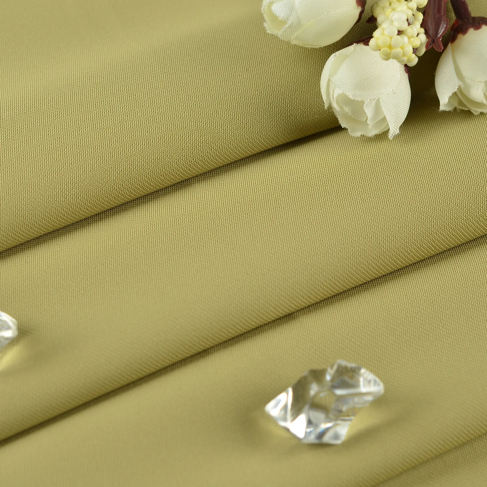 Casual Soft 280gsm Thick Stretch 95%Polyester 5%Spandex Chiffon Fabric High-End Suit Material Fabric for Women - 图片 4