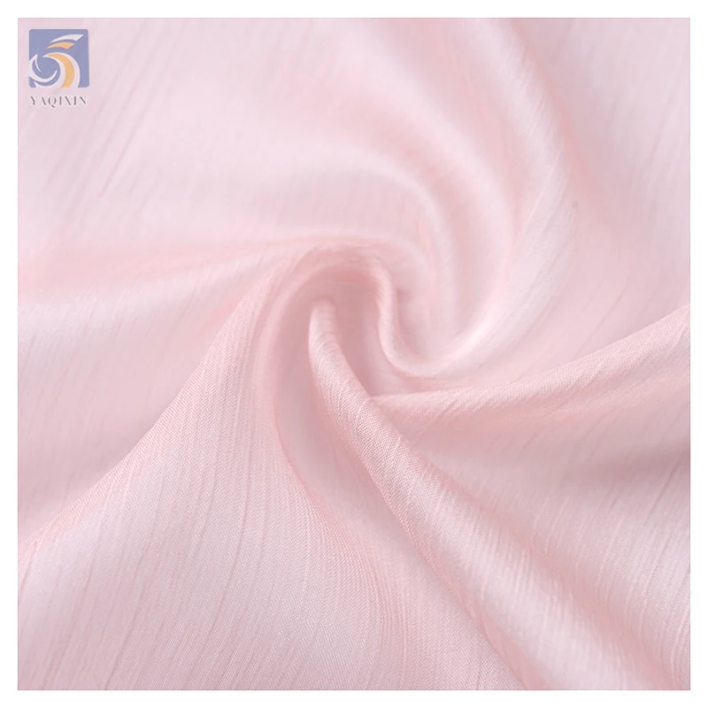 Stock Lot 100% Polyester Crepe Fabric 30D Silk Stripe Wrinkle Crinkle Chiffon Crepe Fabrics for Curtains Clothing - 图片 6