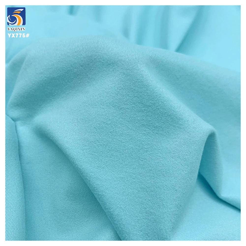 YX775 92 Polyester 8 Spandex 210gsm Soft Knitted Double-Sided Brushed Four-Way Stretch Knitted Fabric - 图片 3