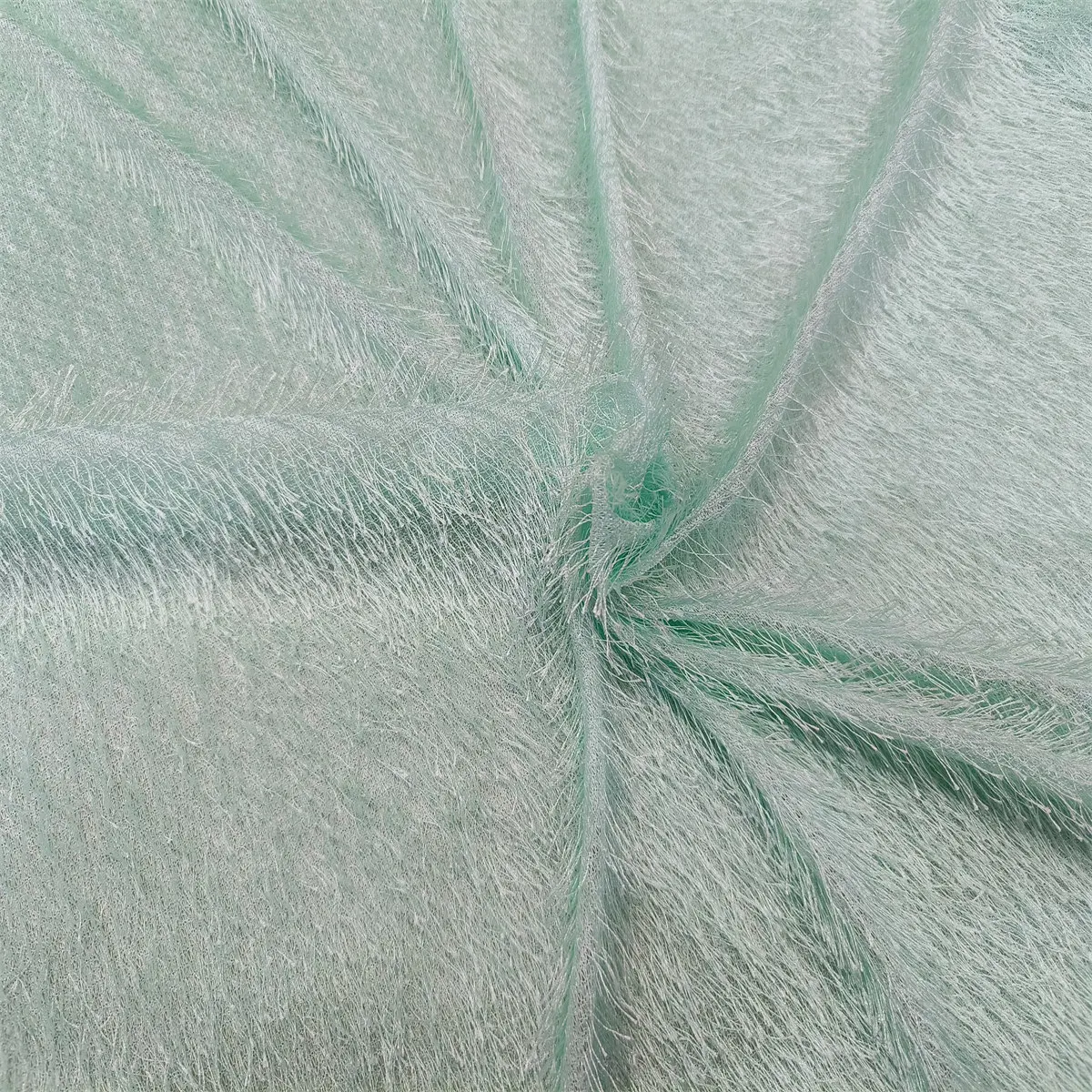 New Christmas Clothing Toy Pine Needle Velvet Fabric 100% Polyester Tassel Long Plush Knitted Fabric - 图片 5