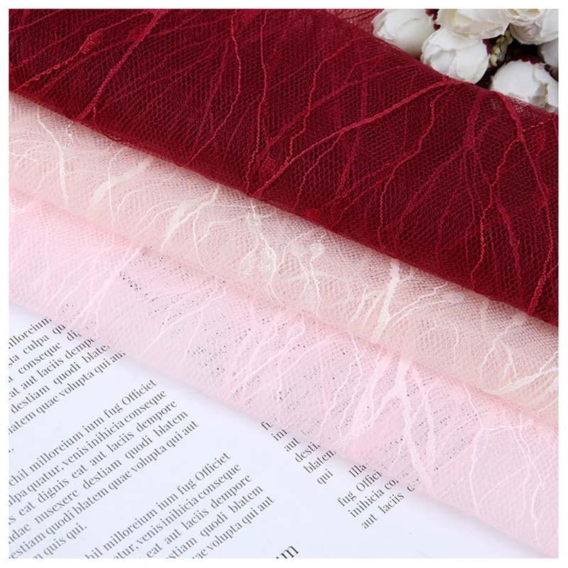 2026 New Fashion Lace Fabric Paris French Style Jacquard Tulle Lace Fabric 1Yard Polyester Mesh Tulle Jacquard Fabric - 图片 6