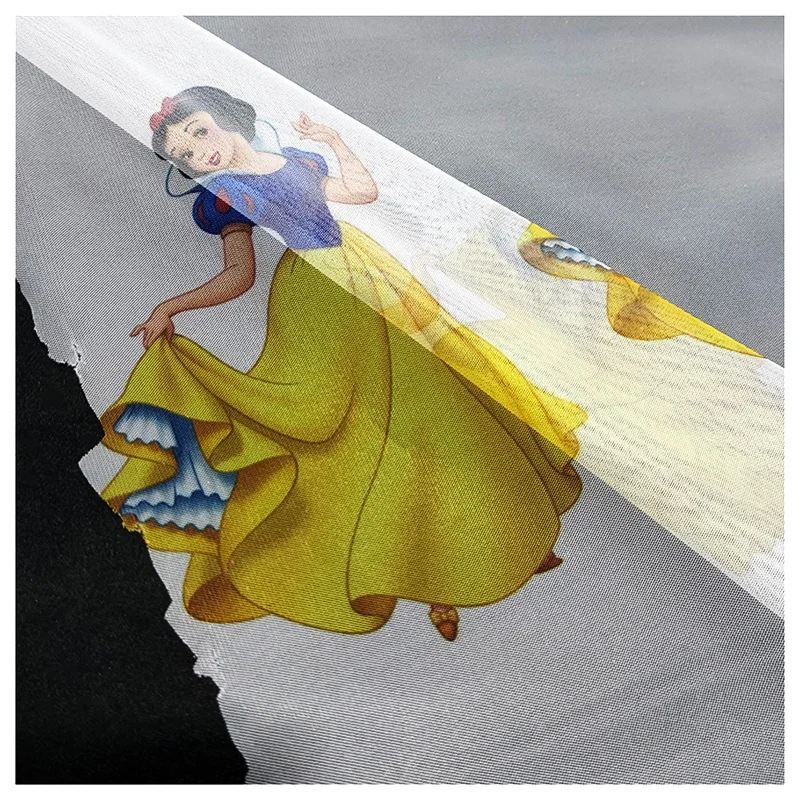 Hot 100% Polyester Snow White Princess Printed Tulle Fabric for Children's Dress - 图片 5